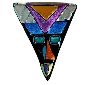 Vintage Dichroic Glass Pin